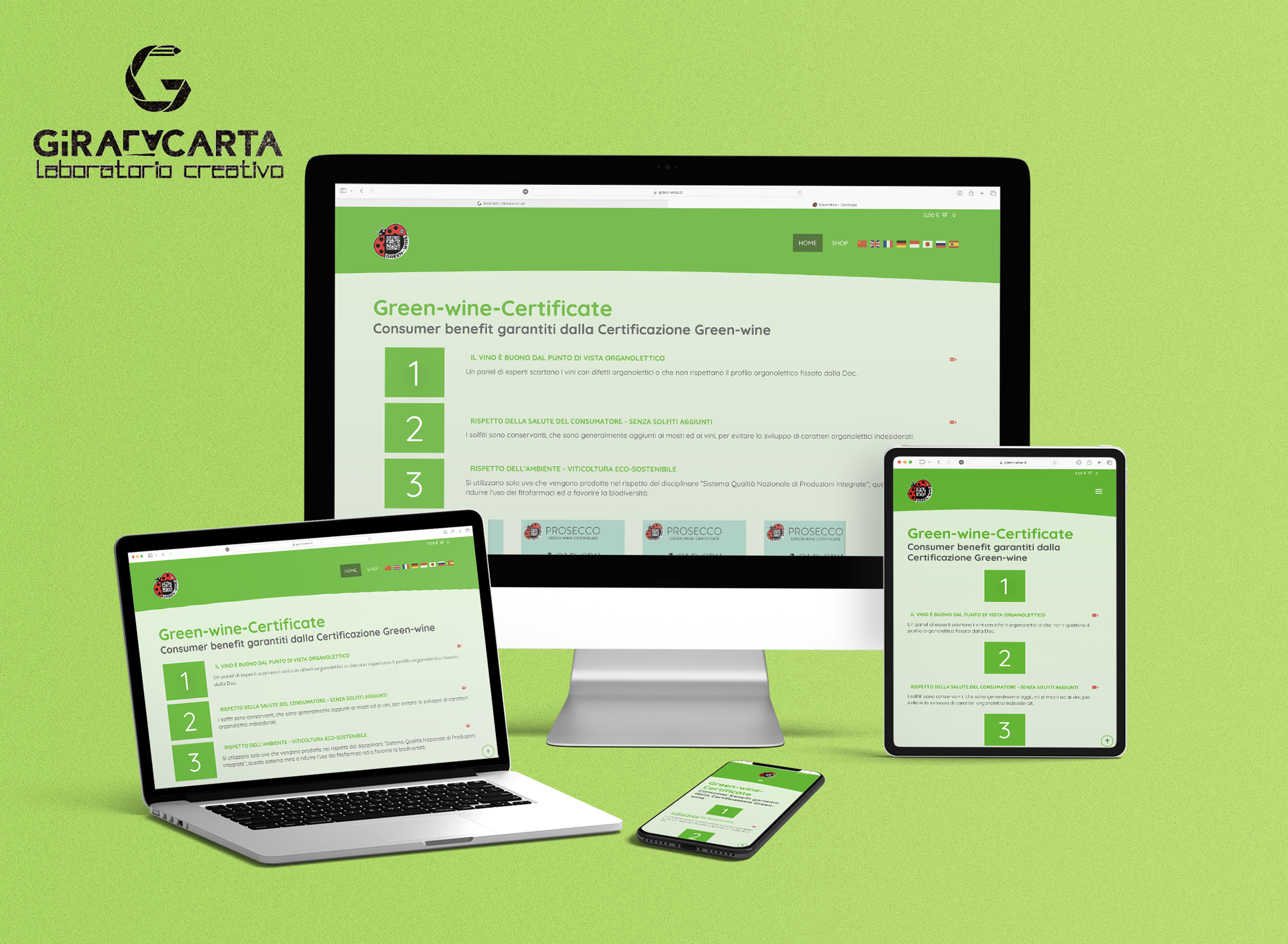 Giralacarta lab | GREEN WINE | portfolio,giralacarta lab,esperienza,conoscenza,web