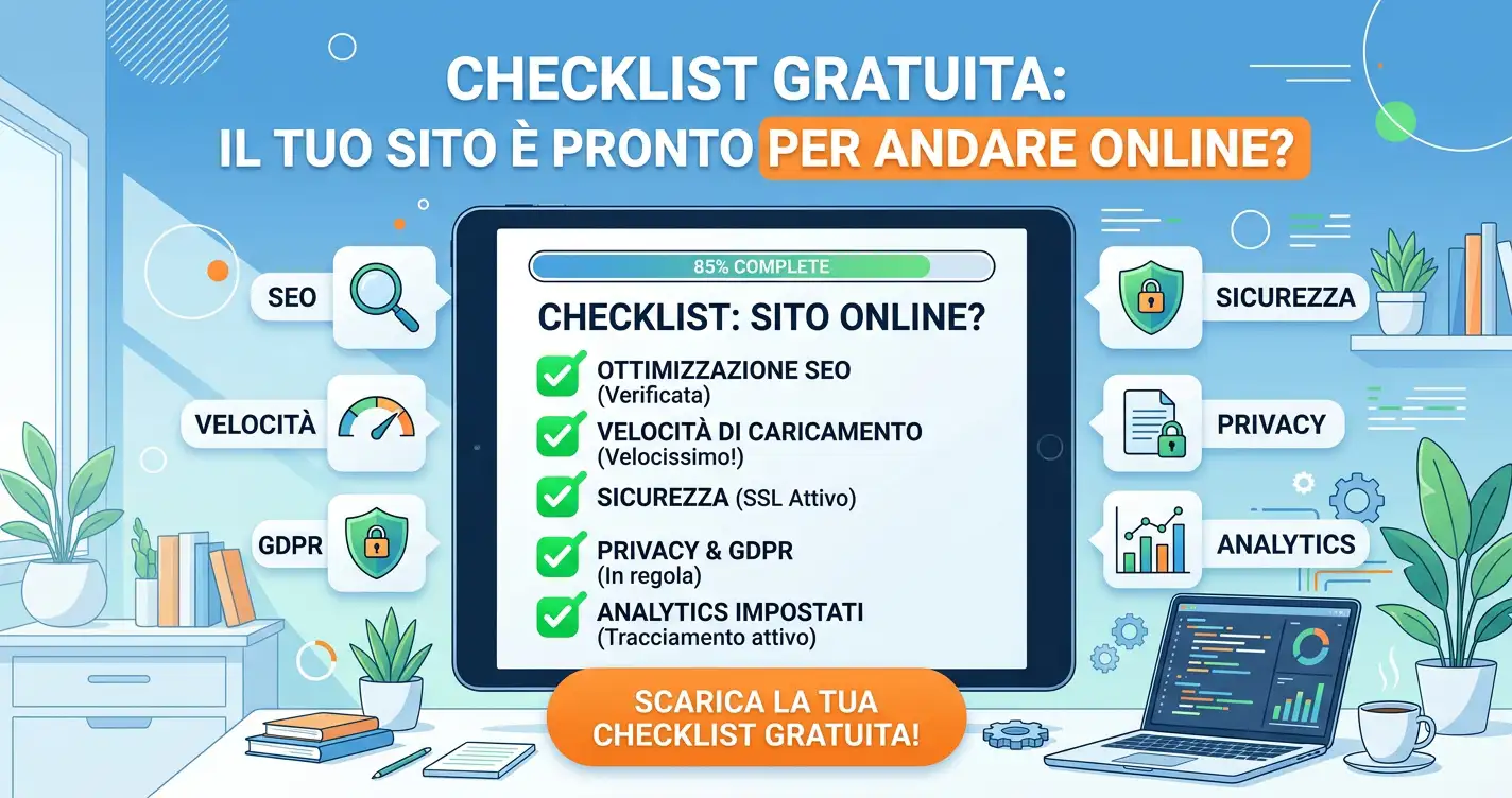 Checklist gratuita sito: pronto per andare online?